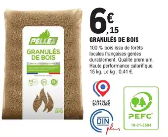 GRANULÉS DE BOIS