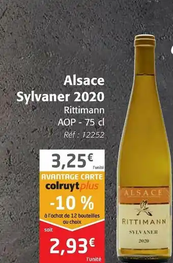 Alsace Sylvaner 2020