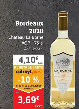 Colruyt Bordeaux 2020 offre