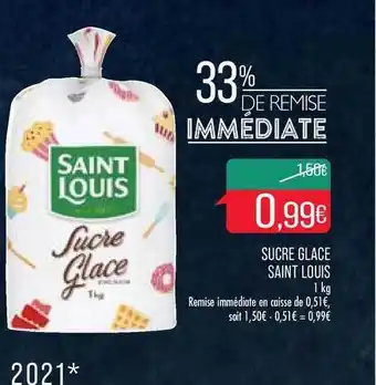 Match Sucre Glace Saint Louis offre