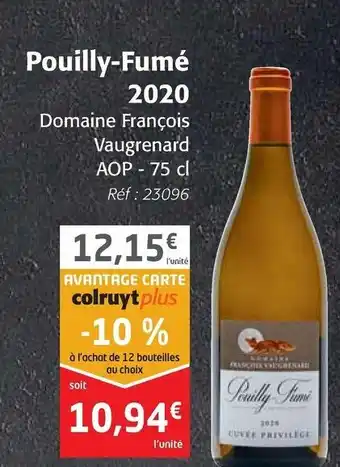 Colruyt Pouilly-Fumé 2020 offre