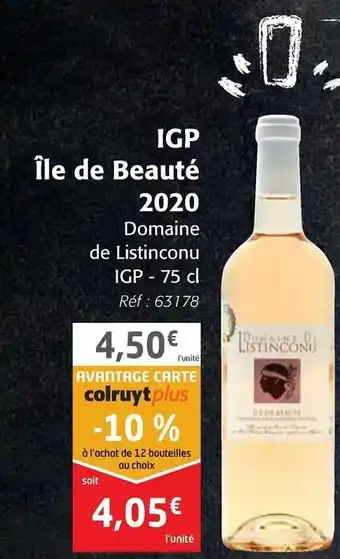 Colruyt IGP Île De Beauté 2020 offre