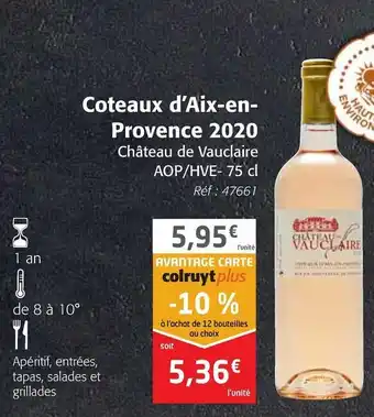 Colruyt Coteaux d'Aix-en-Provence 2020 offre