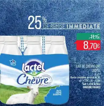 Match Lait De Chèvre Uht Lactel offre