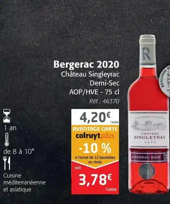 Colruyt Bergerac 2020 offre