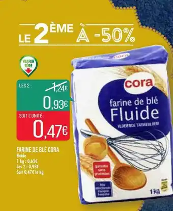 Match Farine De Blé Cora Fluide offre