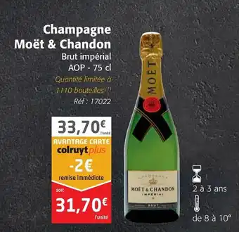 Colruyt Champagne Moët & Chandon offre