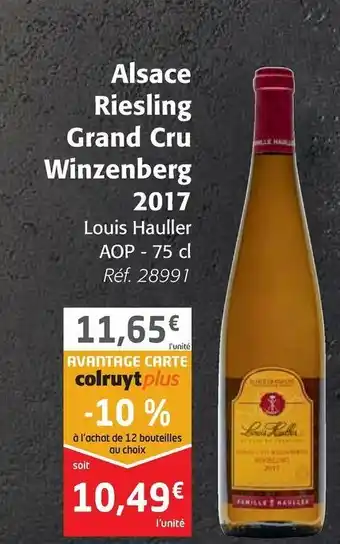 Colruyt Alsace Riesling Grand Cru offre
