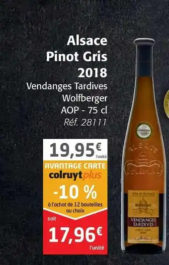 Alsace Pinot Gris 2018