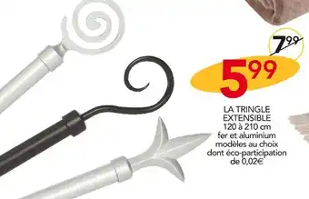 Stokomani La tringle extensible 120 à 210 cm offre