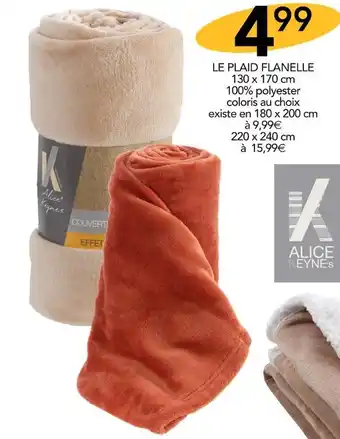 Stokomani Alice keynes le plaid flanelle offre