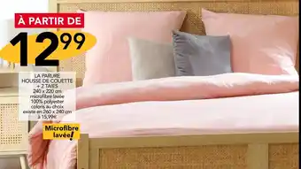 La parure housse de couette + 2 taies 240 x 220 cm