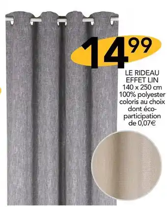 Le rideau effet lin