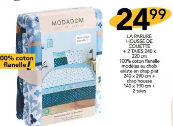 Stokomani Modadom la parure housse de couette + 2 taies 240 x 220 cm offre