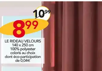 Stokomani Le rideau velours offre