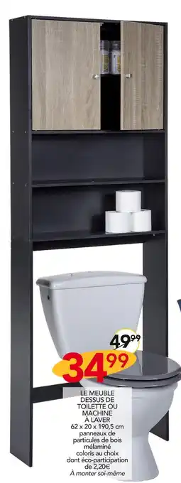 Stokomani Indig'eau le meuble dessus de toilette ou machine à laver offre