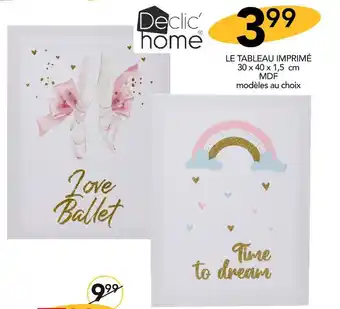 Declic home le tableau imprimé