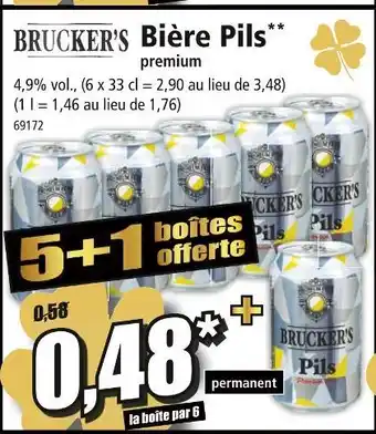 Norma Brucker's bière pils premium offre