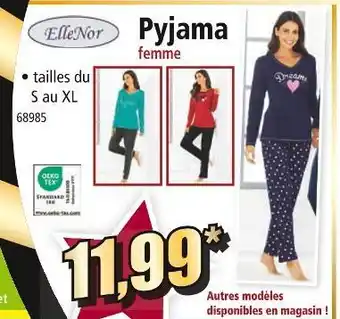 Norma Ellenor pyjama femme offre