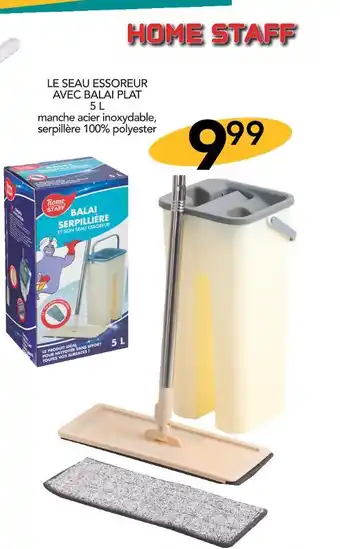 Stokomani Home staff le seau essoreur avec balai plat 5 l offre