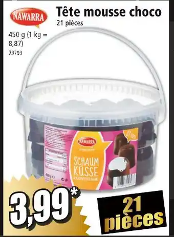 Norma Nawarra tête mousse choco offre