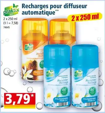 Norma Praktix recharges pour diffuseur automatique offre