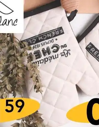 Stokomani Ruban blanc le gant de cuisine offre