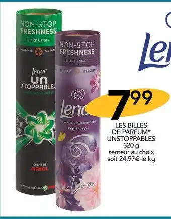 Stokomani Lenor les billes de parfum* unstoppables 320 g offre