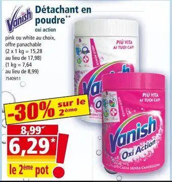 Norma Vanish détachant en poudre offre