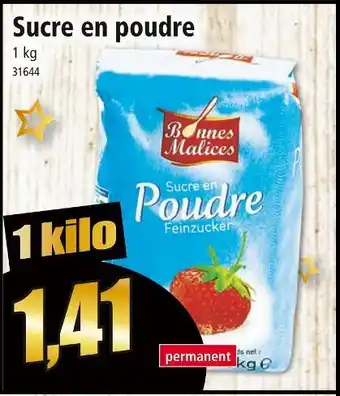 Norma Bonnes malices sucre en poudre offre