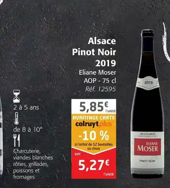 Colruyt Alsace Pinot Noir 2019 offre