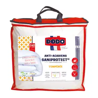 Carrefour Dodo couette anti-acariens saniprotect offre