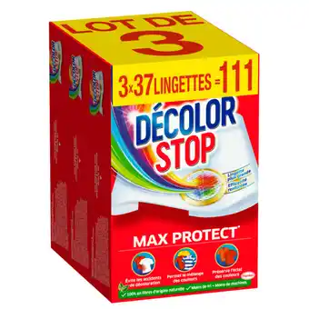Carrefour Décolor stop lingettes anti-décoloration offre