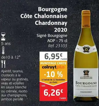 Bourgogne Côte Chalonnaise Chardonnay 2020