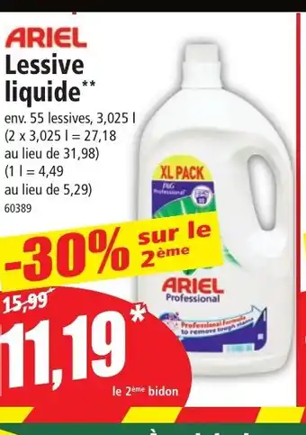 Norma ARIEL Lessive liquide offre