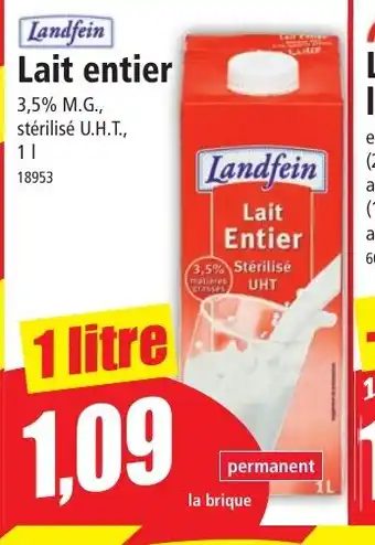 Norma Landfein Lait entier offre