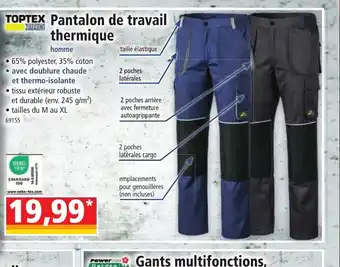 Norma TOPTEX Pantalon de travail offre