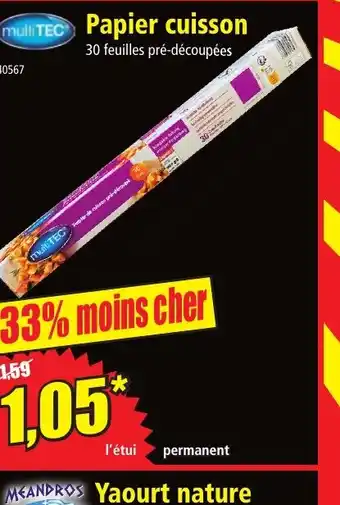 Norma Papier cuisson offre