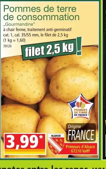Norma Pommes de terre de consommation offre