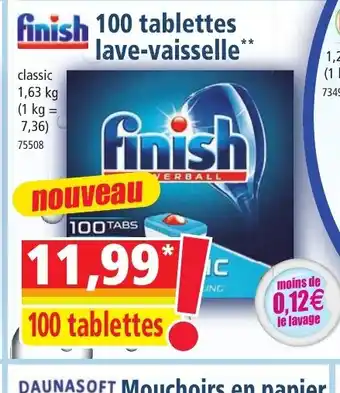Norma 100 tablettes lave-vaisselle offre
