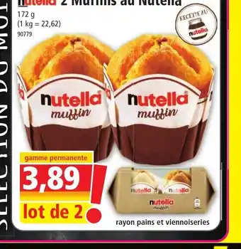 Norma Nutella 2 Muffins au Nutella offre