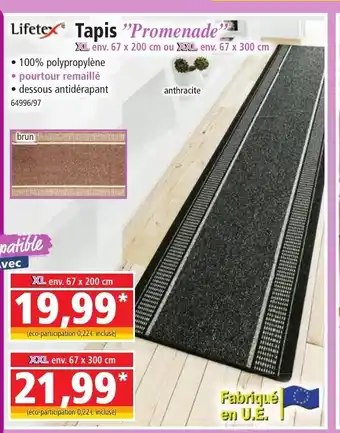 Norma Lifetex Tapis Promenade offre