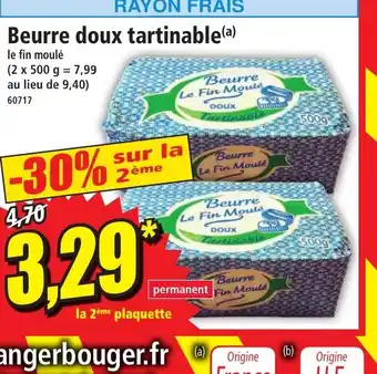 Norma Beurre doux tartinable(a) offre