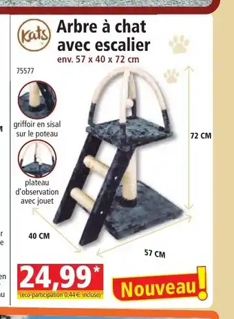 Norma Arbre à chat avec escalier offre