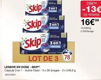 LESSIVE EN DOSE - SKIP
