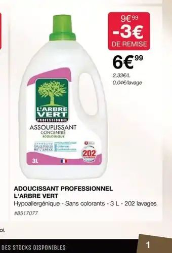Costco ADOUCISSANT PROFESSIONNEL L'ARBRE VERT offre