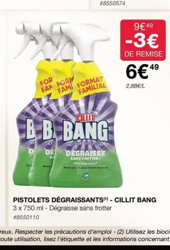 Costco PISTOLETS DÉGRAISSANTS) -CILLIT BANG offre