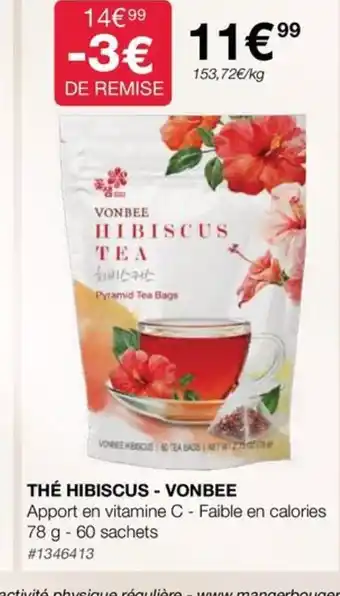 Costco THÉ HIBISCUS - VONBEE offre