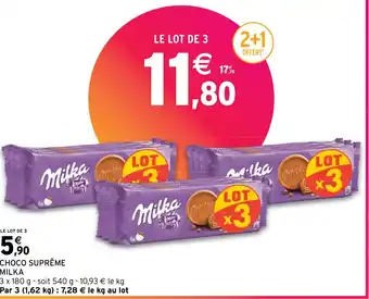 Intermarché CHOCO SUPRÊME MILKA offre