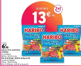 Intermarché MÉGA FÊTE SURPRISE HARIBO offre